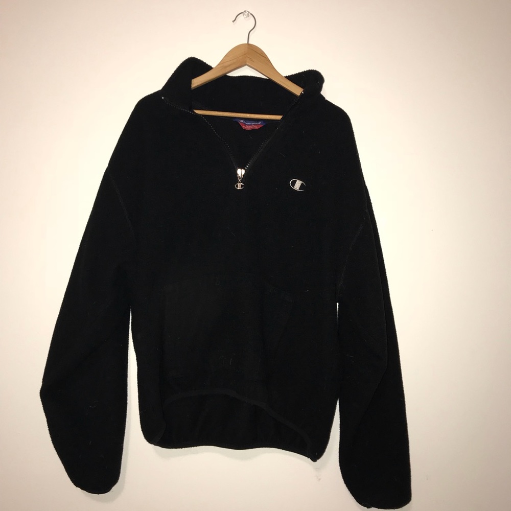 champion quarter zip sweatshirt